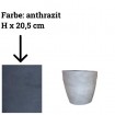 Pflanztopf Smooth Ø 22,5 x H 20,5 cm anthrazit