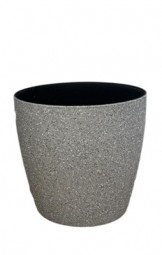Pflanztopf Stone Ø 28,5 x H 26,3 cm hellgrau