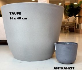 Pflanztopf Ø 52 x H 40 cm anthrazit