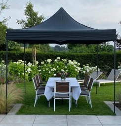 Pavillon Stahl PAGODE 3x3 m, anthrazit