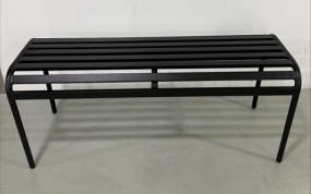 Gartenbank 104 cm schwarz