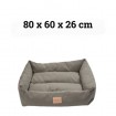 Hundebett 80x60x26 cm in 2 Farben