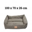 Hundebett 100x70x26 cm in 2 Farben