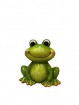 G Deko Frosch H x 18 cm, glasiert