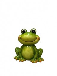 G Deko Frosch H x 18 cm, glasiert