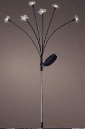 Solarstecker mit 6 Mini-Acrylblume Hx70 cm