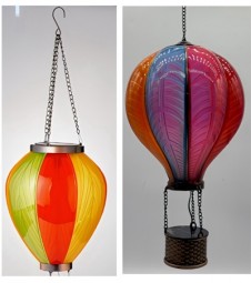 Solar Heißluftballon Lx55cm in 2 versch. Designs