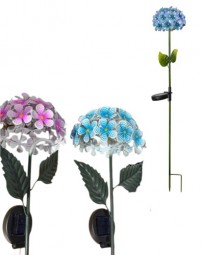 Solarstecker Metall Hortensie Hx72 cm in 2 Farben