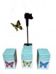 Solar fliegender Schmetterling auf Stab in 3 Farben