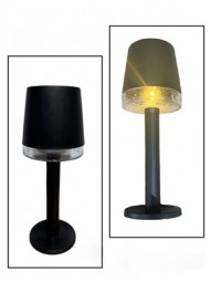 Solar Tischlampe H x 21,5 cm schwarz