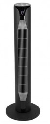 Ventilator Turm H x 107 cm 55 Watt mit Timer & Fernbedienung COOLserie, schwarz-matt
