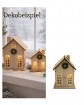 W Deko LED Holzhaus Hx17 cm