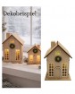 W Deko LED Holzhaus H x 24 cm