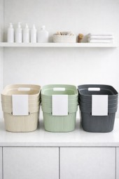 Aufbewahrungskorb 3,4 Liter 4er Pack in 3 Farben