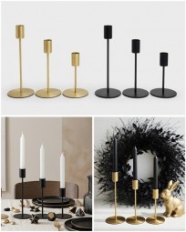 W Kerzen Ständer 3er Set, in 2 Farben