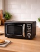 Mikrowelle Vintage 700 Watt, schwarz