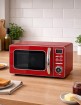 Mikrowelle Vintage 700 Watt, rot