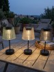Solar Tischlampe LED H x 25 cm, in 3 Farben