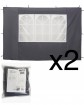 Seitenwand für Pavillon 286x195 cm, 2er Pack, anthrazit