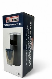 Aschenbecher Stand Schwarz H x 60 cm