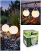 Solar-Leuchtkugel LED Ø 15 cm mit 2 Halterungsmöglichkeiten
