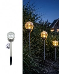 Solar Glaskugellampe LED Ø 8 x 34,5 cm im Display