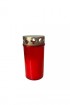 Grabkerze mit Golddeckel- 120 g, rot